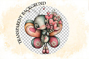 Whimsical Spring Butterfly Clipart B, an Illustration by SVGArt (Thumbnail 5 of 7)