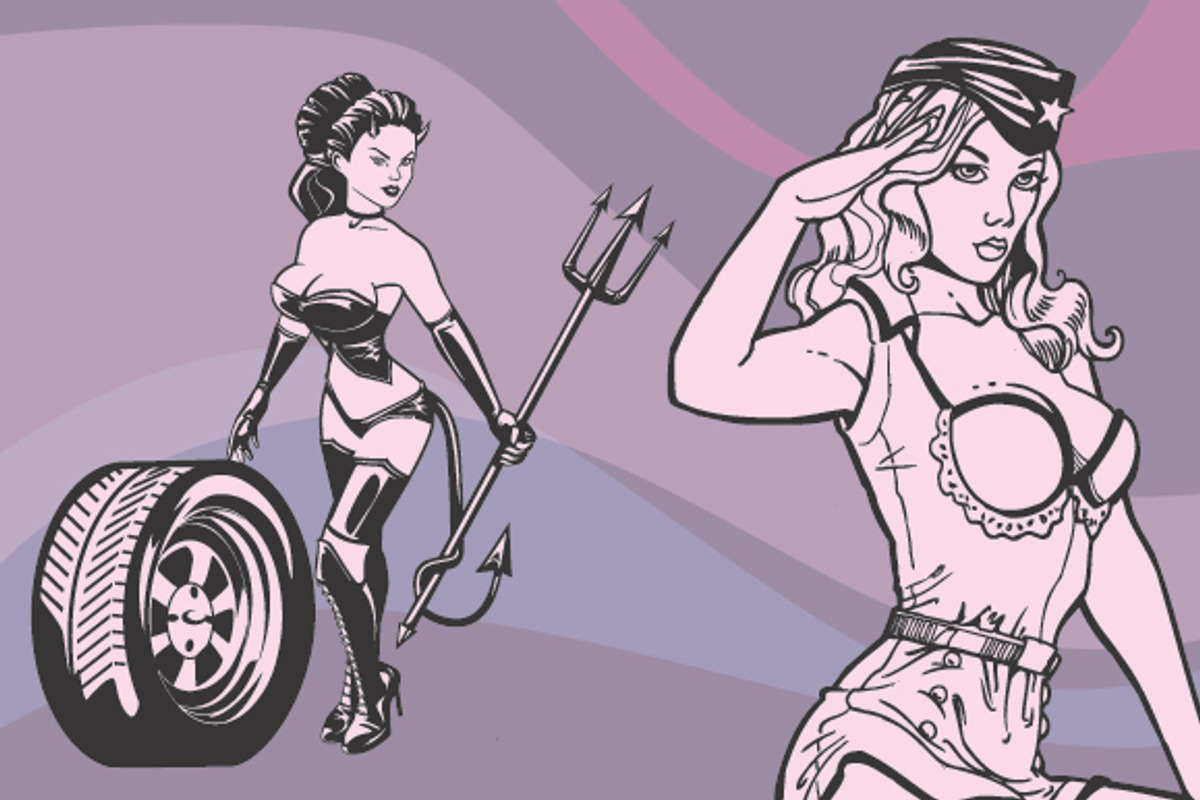 PIN UPS, an Object Graphic by SteveKnerem (Photo 2 of 2)