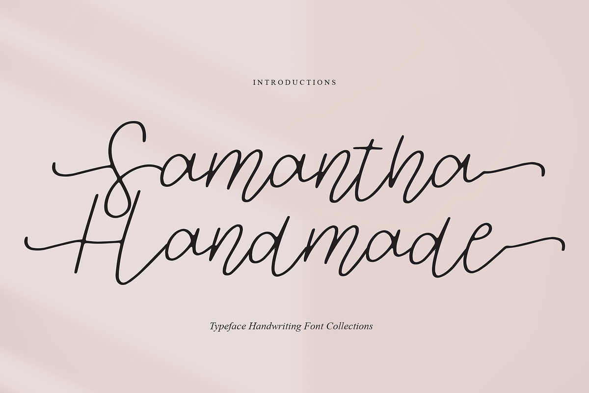 Samantha Handmade | Script Font, a Script Font by Scratchones (Photo 1 of 8)