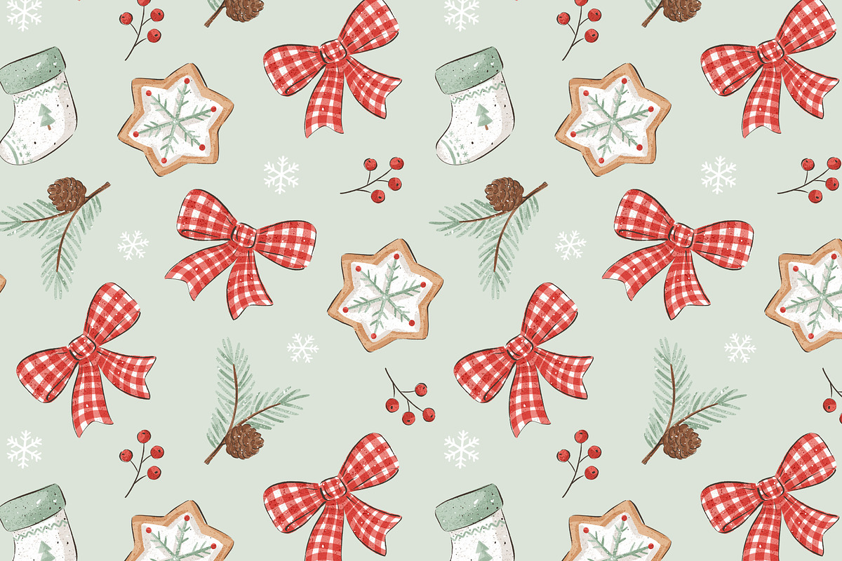 Winter holidays, a Pattern Graphic by Olena Kuznietsova (Photo 9 of 9)