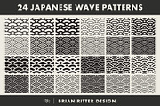 24 Japanese Wave Patterns, a Pattern Graphic by Brian Ritter Design (Thumbnail 2 of 3)