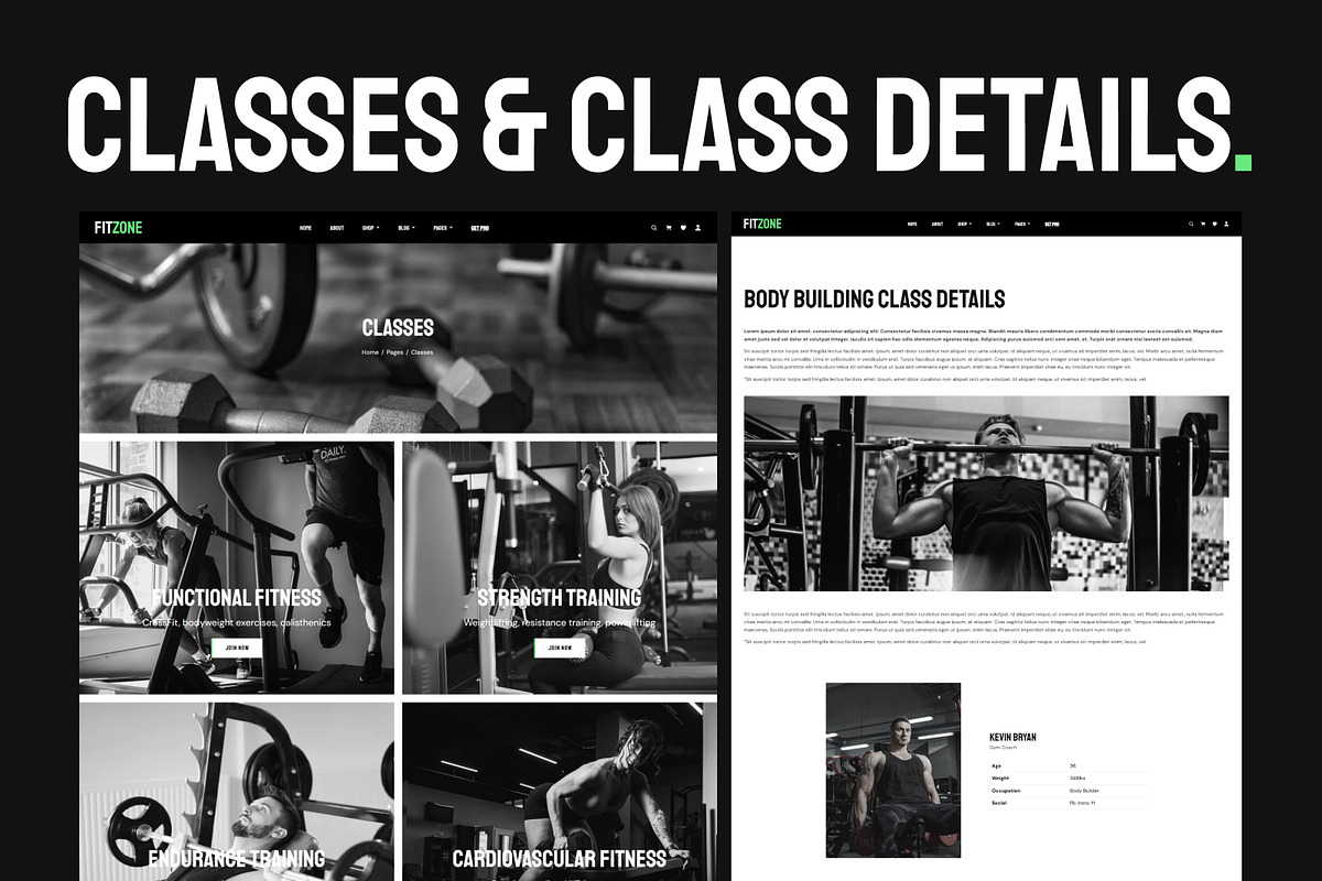 Fitzone – Fitness and Gym Center, a HTML Template by TemplatesJungle (Photo 2 of 5)