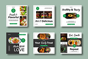 Modern Fresh Food Social Media Post, a Social Media Template by MightyDesign (Thumbnail 1 of 8)