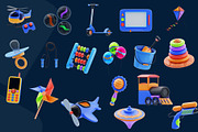 Toy Kids 3D Icon Pack, a 3D by novia99design (Thumbnail 6 of 6)