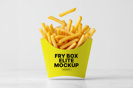 Floating Fry Box Mockup Collection