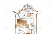 Gold Stationery Girl Boss Clipart, an Illustration by Frou Fou Craft (Thumbnail 4 of 7)