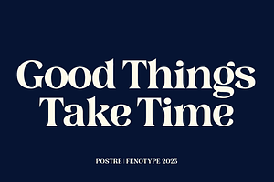 Postre -Stylish Serif