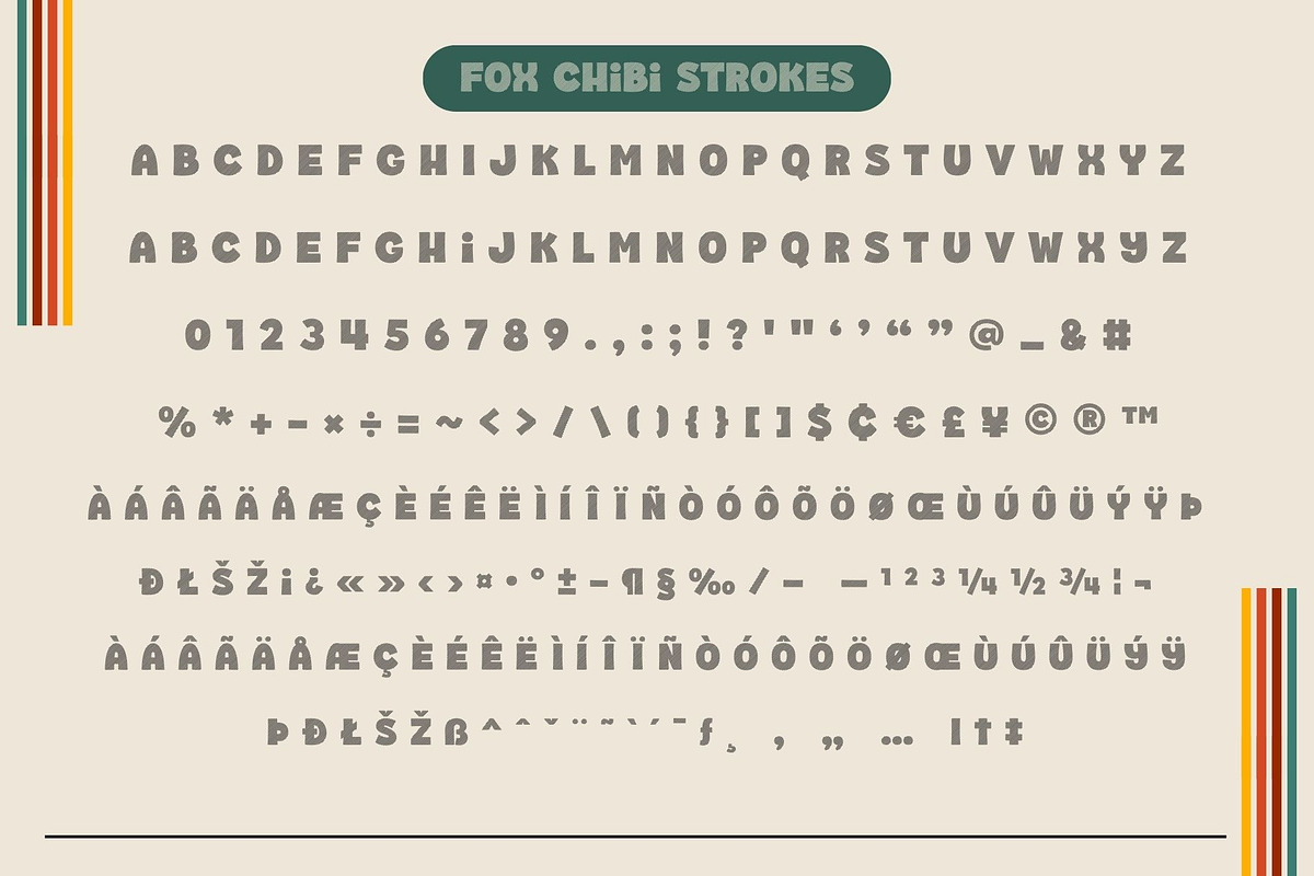 Fox Chibi: 4 Font Styles, a Handwritten Font by Fox7 By Rattana (Photo 10 of 13)