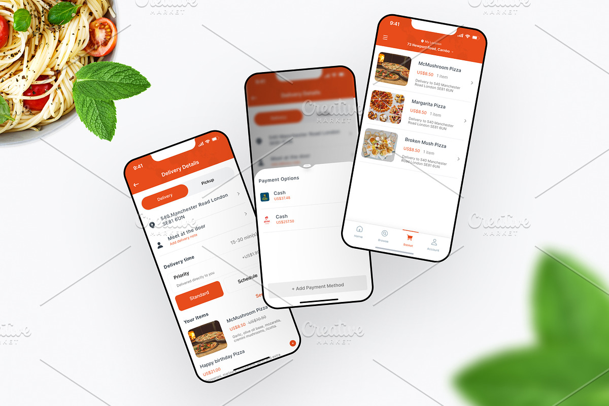 UberEats App UI Kit – Food Delivery, an UI Kit Template by DesignBox (Photo 5 of 7)