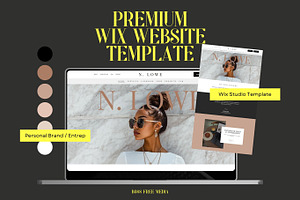 Wix Website Template Personal Brand, a Wix Template by BOSS FREE MEDIA