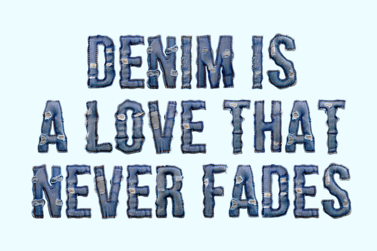 Denim Drip Font, a Sans Serif Font by Handmadefont (Photo 6 of 14)