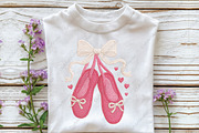 Valentine's Ballet Slippers PNG, an Illustration by CraftArtStudio (Thumbnail 2 of 4)