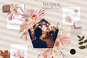 NUDES - Dried Boho Florals