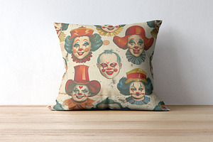 12 Olivia's Old-Timey Clown Patterns