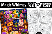 Magic Whimsy Magical Coloring Book, a Decorative Illustration by Coco Bloom (Thumbnail 1 of 8)