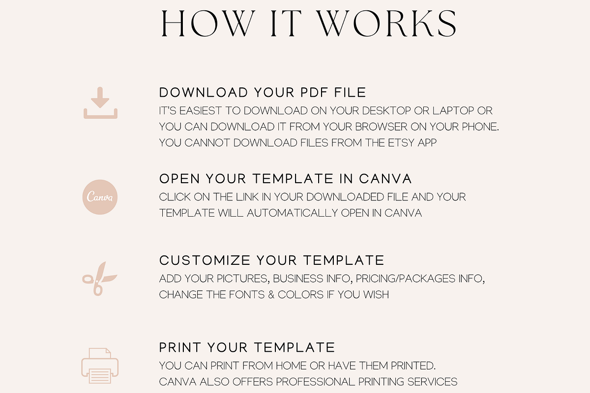 Floral Price List Canva Template, a Flyer Template by Hellohastore (Photo 10 of 11)