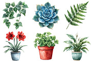 Christmas Houseplants Clipart Bundle, an Illustration by Daily.Designs (Thumbnail 3 of 5)