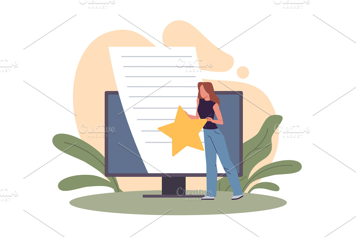 Evaluation and editing of articles, a Technology Illustration by YummyBuum