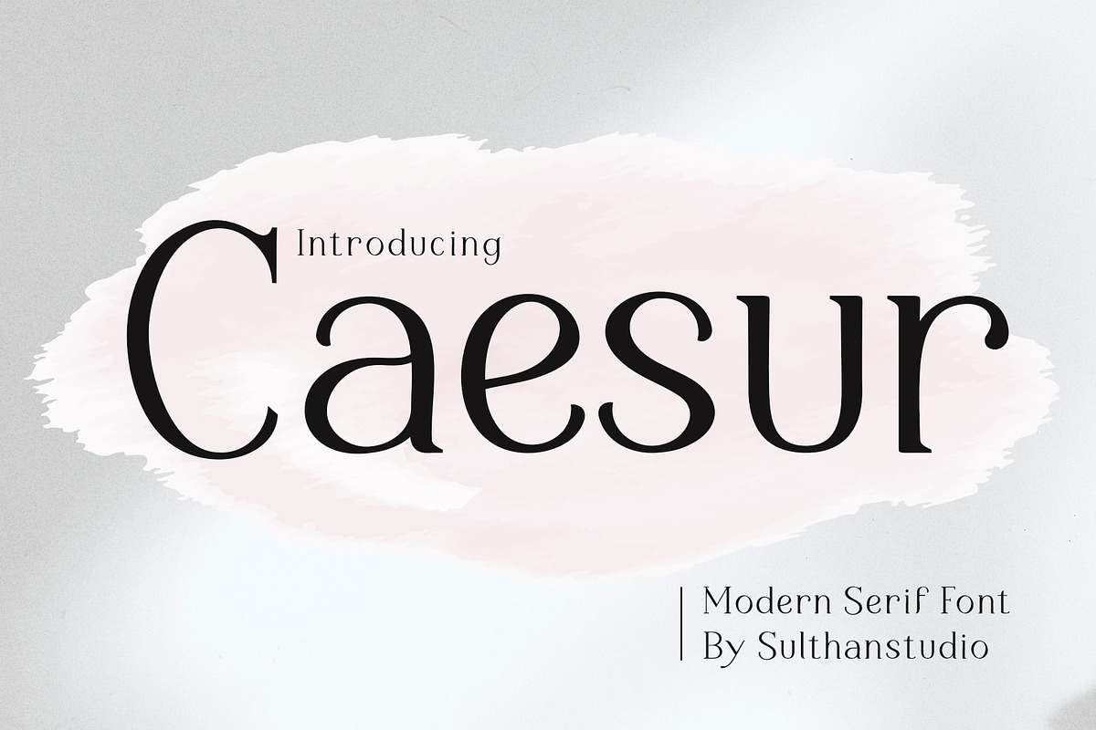 Caesur, a Serif Font by Sulthan Studio (Photo 1 of 7)