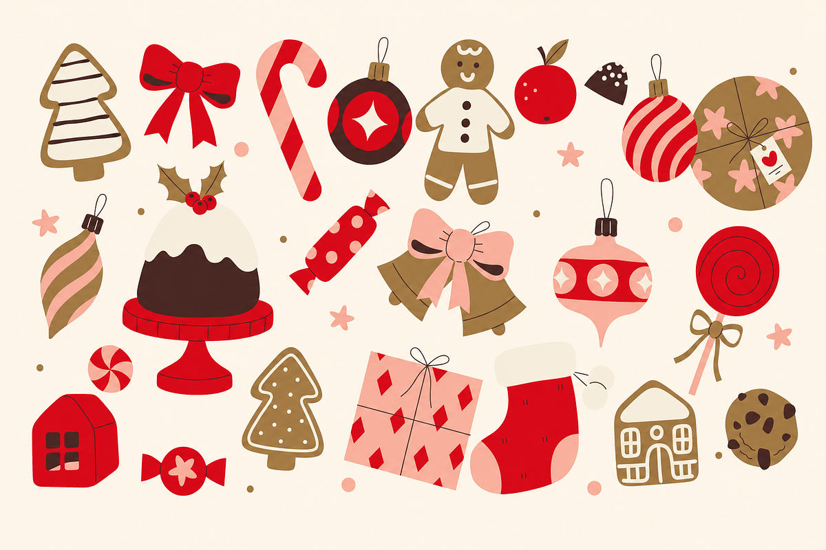 Christmas Decor Clipart, a Seasonal Illustration by Anna Studio (Photo 10 of 12)