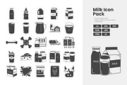Milk Icon Pack, a Solid Icon by erifqizeicon (Thumbnail 1 of 3)