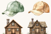 Watercolor Tiny Scouts Clipart, an Object Illustration by SparkyDesignsUS (Thumbnail 6 of 9)