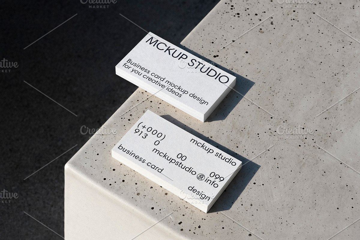 3 Business card mockup, an Advertising Mockup by eezo (Photo 2 of 10)