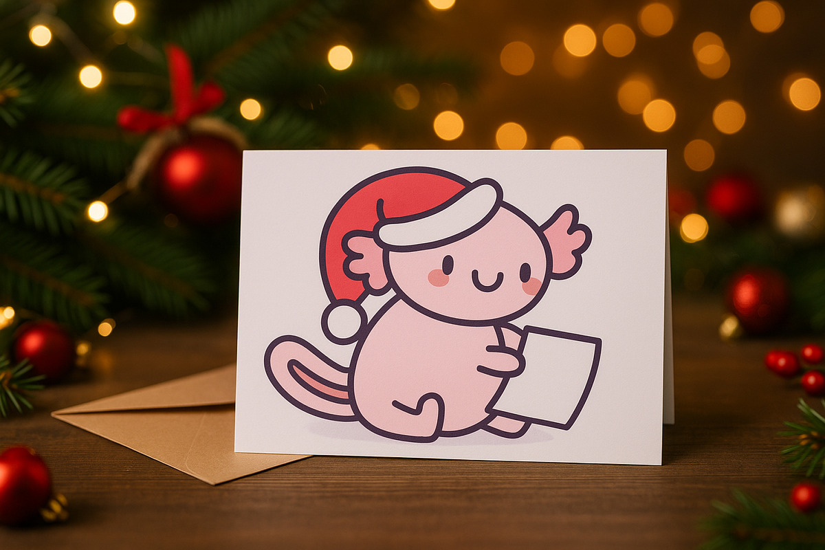 Axolotl Xmas Illustration Pack, a Seasonal Illustration by Palau (Photo 6 of 10)