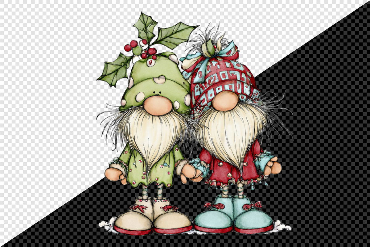 Whimsical Christmas Fluffy Gnome PNG, an Illustration by Creative Art (Photo 9 of 11)