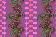 Chrysanthemum Floral Folk Motif, a Pattern Graphic by NayaChu (Thumbnail 4 of 9)