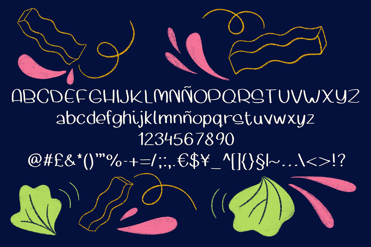 Lazy Saturday font preview 2