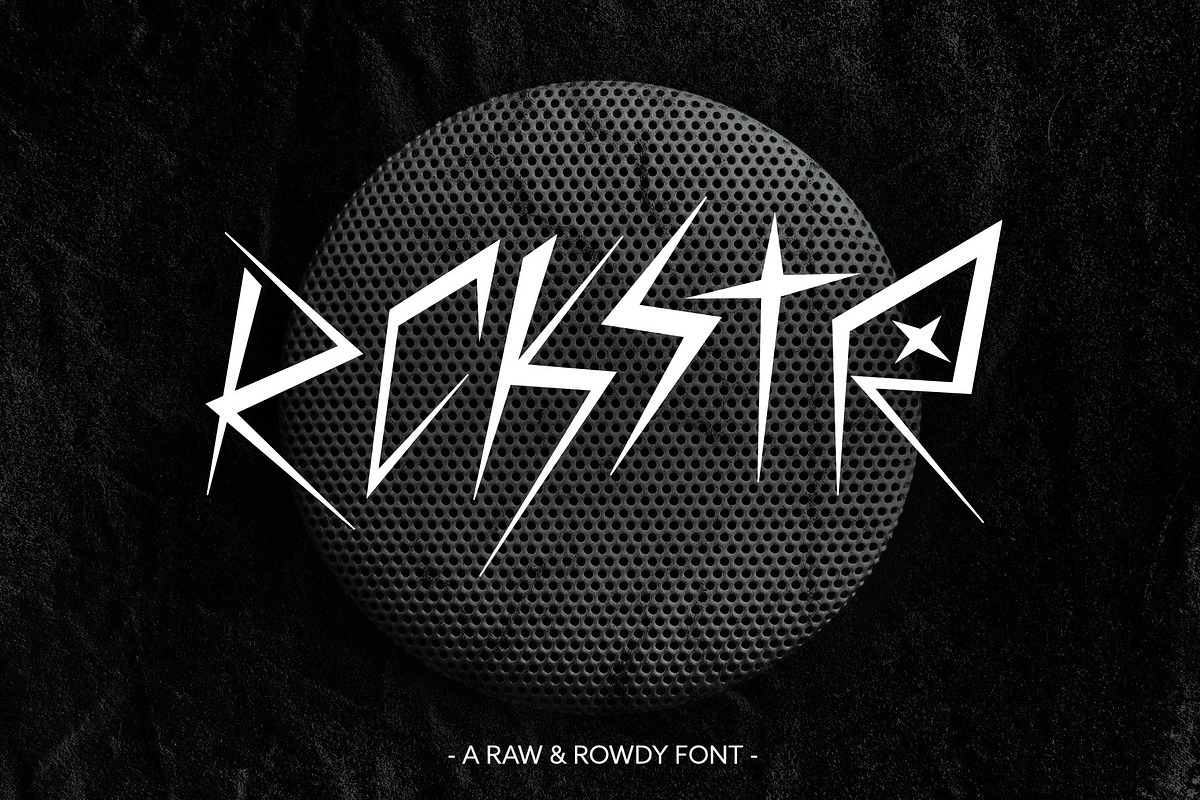 ROCKSTAR FONT, a Font by Little Fonts (Photo 1 of 4)