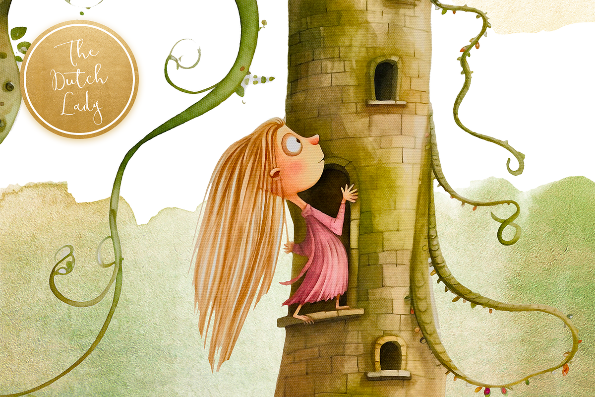 Once Upon A Time Fairytale Clipart, a Person Illustration by The Dutch Lady Designs (Photo 7 of 8)