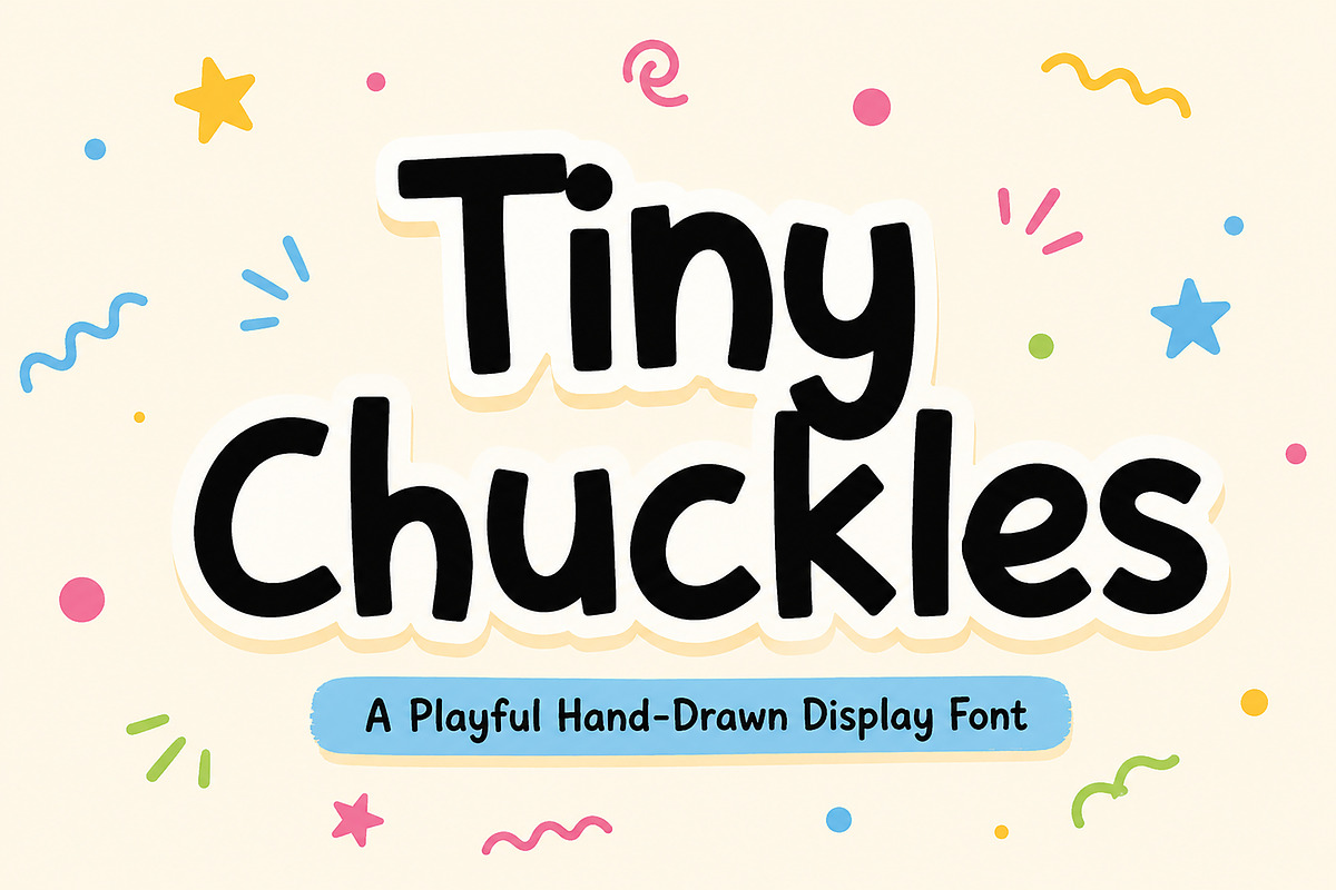 Tiny Chuckles – A Hand-Drawn Font, a Handwritten Font by Wow Magic (Photo 1 of 4)