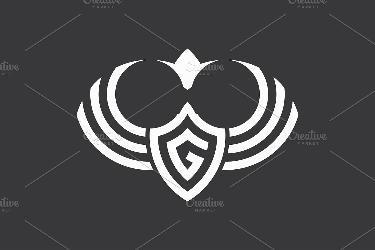 G Shield Eagle Wing Crown Logo, a Branding & Logo Template by Advateik ™ (Photo 1 of 3)