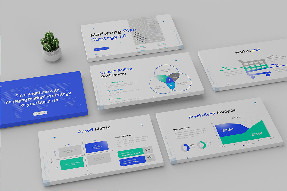 Marketing Strategy PowerPoint, a Presentation Template by Pixslides (Photo 1 of 5)