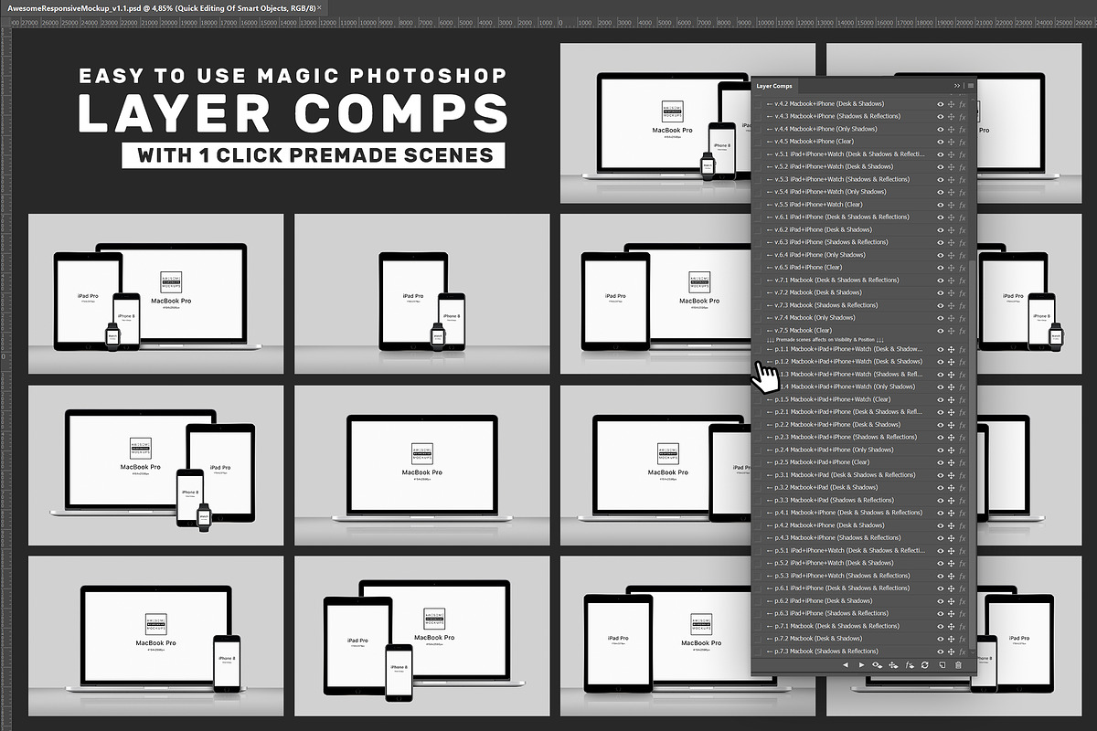 Awesome Responsive Mockups, a Books & Magazine Mockup by Mockups & Illustrations (Photo 8 of 15)