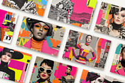 Avant Garden Fashion Collages, a Wallpaper Graphic by HipFonts (Thumbnail 2 of 9)