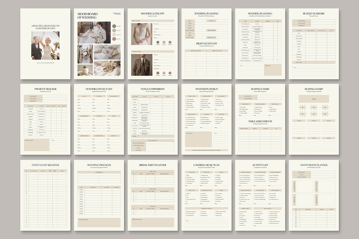 Wedding Planner Template, a Stationery Template by BrandPacks (Photo 4 of 6)