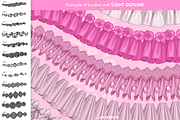 120 Procreate Lace Ruffle brushes, a Brush Add-On by Revabrush (Thumbnail 5 of 6)