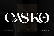 Modern Logo Font - Casko Luxury, a Serif Font by Nirmana Visual (Thumbnail 1 of 9)