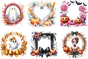 Coquette Fall Autumn Halloween Frame, an Illustration by DreamArtGraphic (Thumbnail 3 of 4)