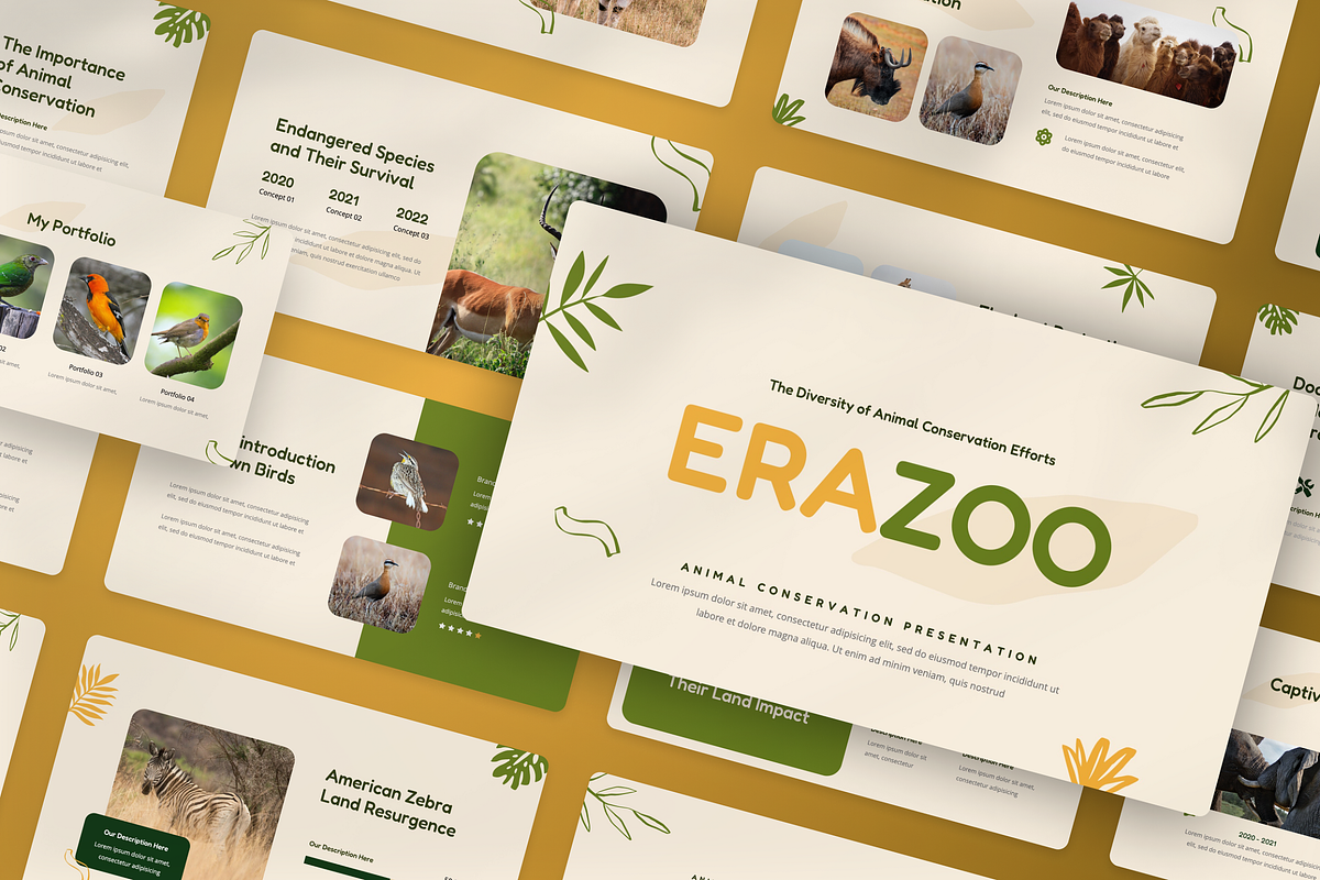 Animal Conservation PowerPoint, a Presentation Template by Annora Studio (Photo 8 of 8)