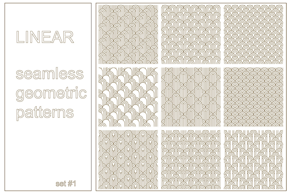LINEAR ornaments.Set #1., a Pattern Graphic by ALYOHA (Photo 1 of 10)