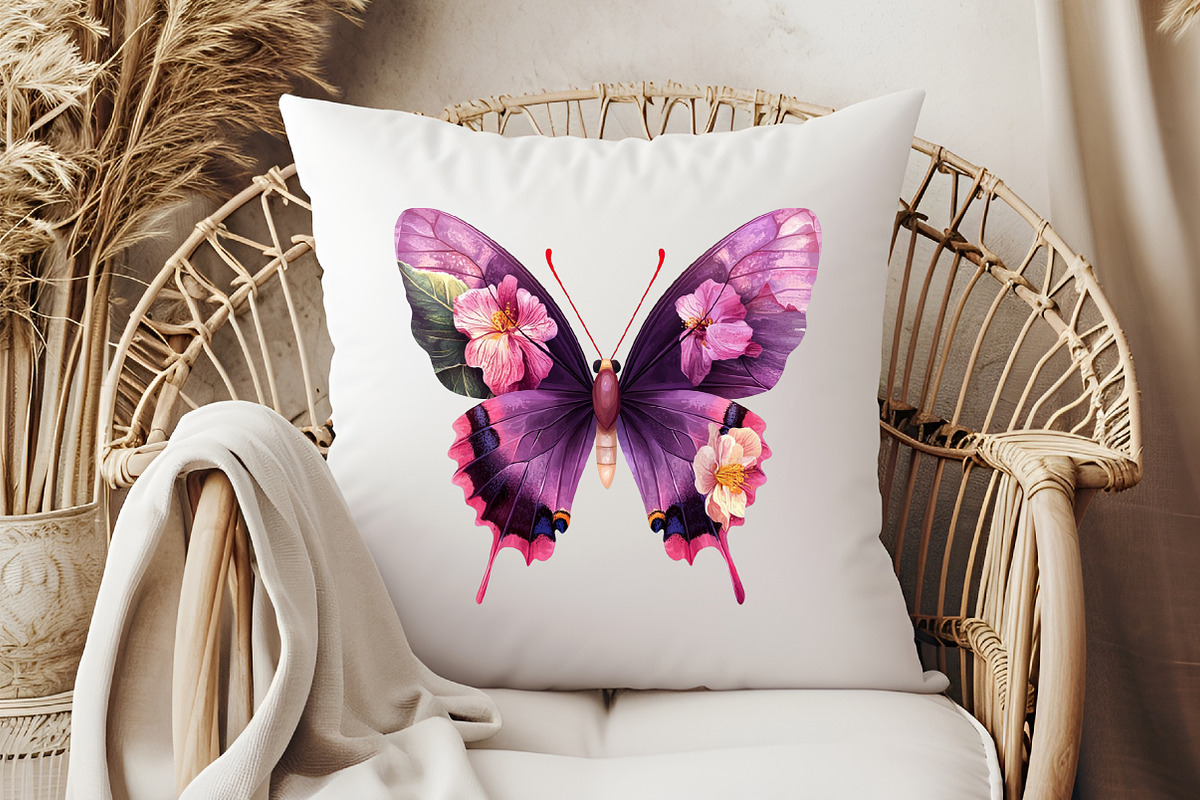 Purple Watercolor Butterfly PNG, an Icon by Libby Wishes (Photo 2 of 6)