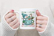 Funny Cute Snowman Png Christmas PNG, an Illustration by designcity5 (Thumbnail 6 of 8)