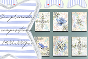 Floral winter bird illust.(handpaint, a Seasonal Illustration by Grandma's Lore (Thumbnail 6 of 12)