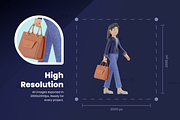 3D Illustration Business Characters, a Characters & Person 3D Model by Flat Icons (Thumbnail 4 of 8)