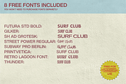 Vintage Surf Posters – Editable PSDs, a Branding & Logo Template by Golden Vision Studio (Thumbnail 4 of 7)