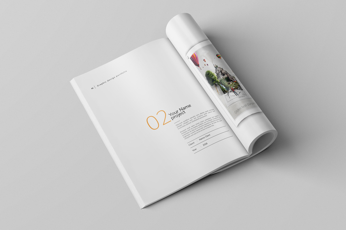 Graphic Design Portfolio Template, a Brochure Template by adekfotografia (Photo 28 of 42)